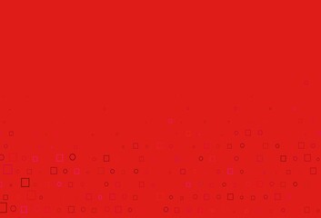 Light Pink, Yellow vector background with circles, rectangles.