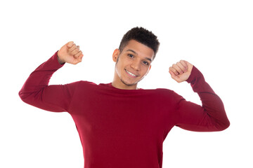 Fototapeta premium Latin guy with short afro hair