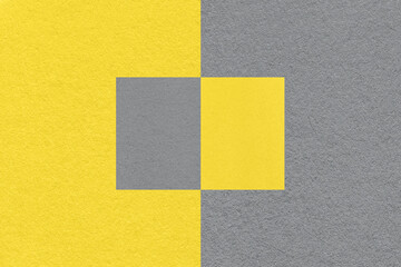 Pantone color of the Year 2021 Illuminating yellow and Ultimate Gray background.