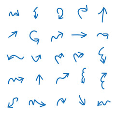 Arrow icon set isolated on background. Trendy vector collection. Different arrow icons in flat style. Creative arrows template for web site, app, graphic design, ui and logo. Arrow vector symbol