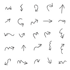 Arrow icon set isolated on background. Trendy vector collection. Different arrow icons in flat style. Creative arrows template for web site, app, graphic design, ui and logo. Arrow vector symbol