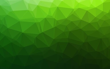 Fototapeta premium Light Green vector abstract polygonal cover.