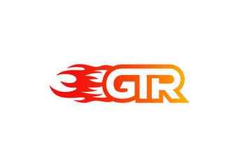 GTR logo, emblem for high performance sports cars.
