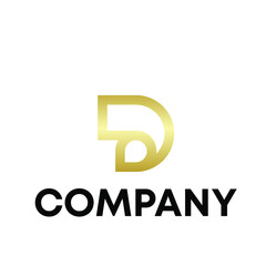 Fototapeta premium letter D logo