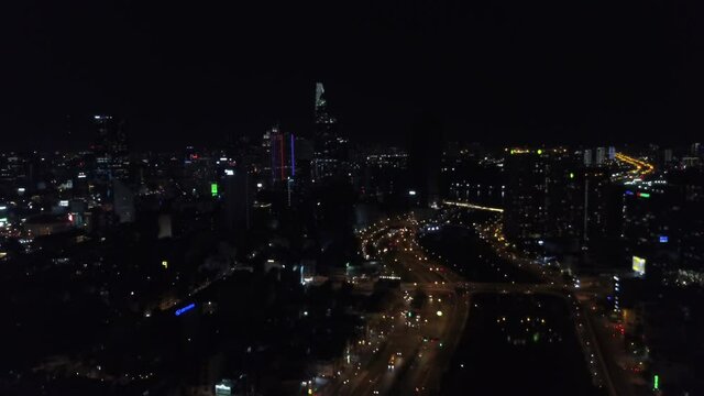 Ho Chi Minh City at night 