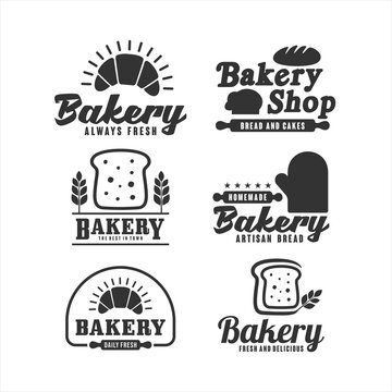 Bakery vector design logo collection