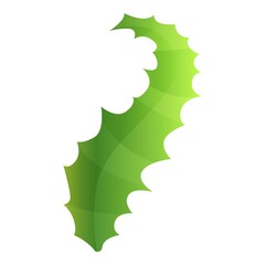 Obraz na płótnie Canvas Thistle blossom leaf icon. Cartoon of thistle blossom leaf vector icon for web design isolated on white background