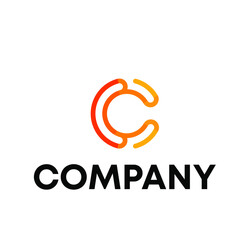 Fototapeta premium letter C logo