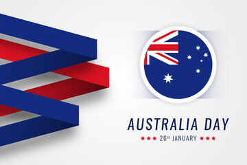 Happy Australia Day Celebration Illustration template design