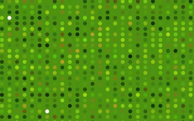 Light Green vector backdrop with dots.