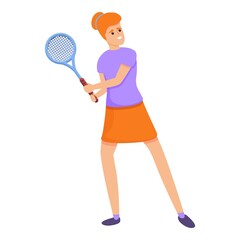 Fototapeta na wymiar Professional tennis player icon. Cartoon of professional tennis player vector icon for web design isolated on white background