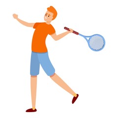 Obraz na płótnie Canvas Development of tennis icon. Cartoon of development of tennis vector icon for web design isolated on white background