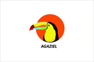 bird logo template illustration with many colors