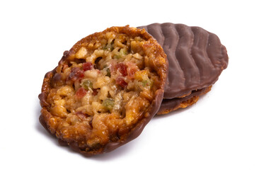 cereal chocolate chip cookie isolated