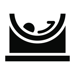 
An icon of friction force in solid design
