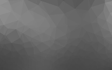 Light Silver, Gray vector polygon abstract backdrop.
