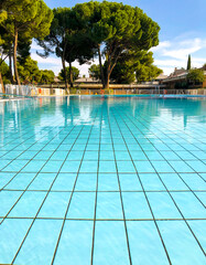 Leisure center swimming pool in Madrid.