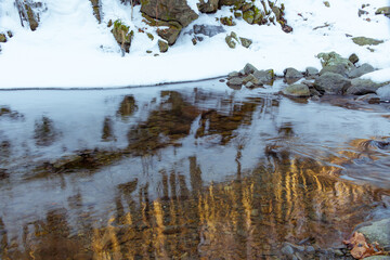 Panorama esterno in inverno