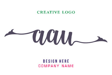 AAU lettering logo is simple, easy to understand and authoritative