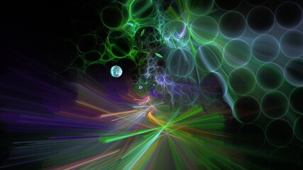 抽象的な爆発のイメージ