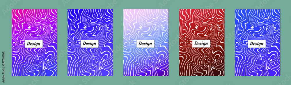 Poster abstract modern background. geometric shapes and lines. colorful gradient vector texture
