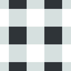 Fototapeta na wymiar Vector seamless pattern of black checkered plaid isolated on white background