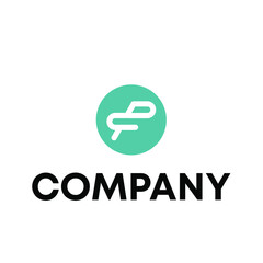letter PF logo