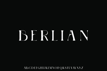 luxury modern font alphabet vector set