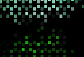 Dark Green vector cover with polygonal style.