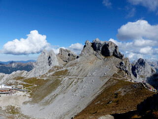 Obraz premium Karwendel mountain station at Karwendel, Bavaria, Germany