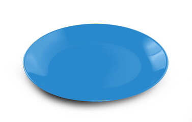 empty plate isolated on white background