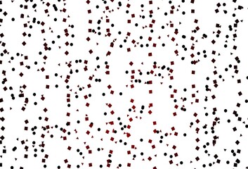 Light Red vector cover in polygonal style with circles.