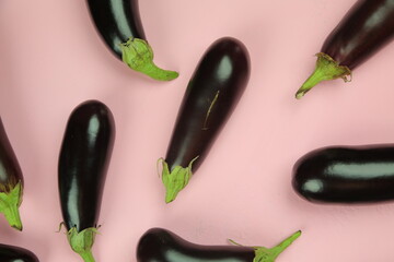 Aubergine eggplant isolated on white. Quality photo for your project.