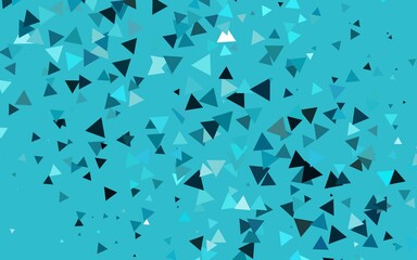 Light BLUE vector pattern in polygonal style.