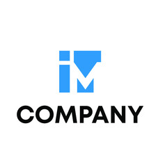 letter MI logo