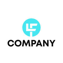 Fototapeta premium LF logo design