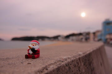 浜辺のサンタ