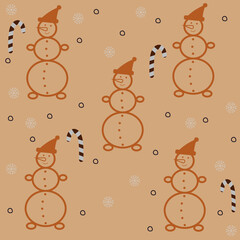 new year gingerbread pattern