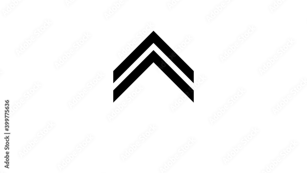 Poster animated arrows for the overlay video layer. swipe up animation for social media campaign videos.