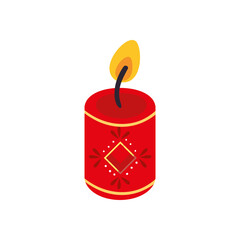 Obraz premium chinese red candle vector design