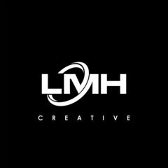 LMH Letter Initial Logo Design Template Vector Illustration
