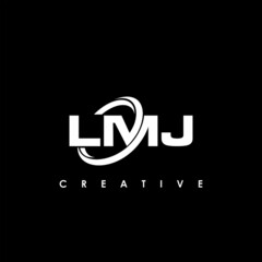 LMJ Letter Initial Logo Design Template Vector Illustration