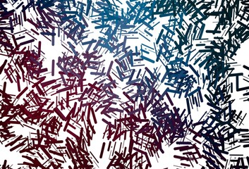 Dark green, red vector texture with colorful lines.