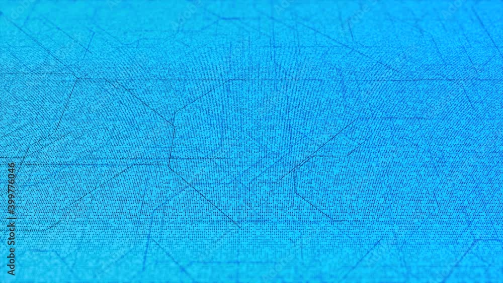Poster board diagram of moving lines. animation. bright technological background with moving lines in form 