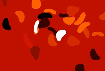 Light Orange vector texture with random forms.