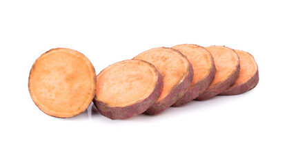 Sweet potato isolated on white background