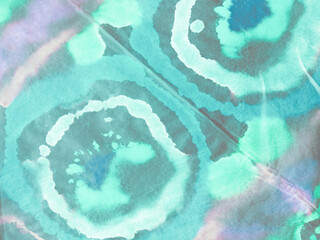 Grunge Background. Dyed Turquoise Painting.