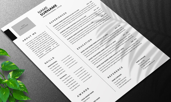 Minimal Resume and Cover Letter Layout