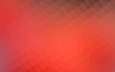 Light Red vector triangle mosaic template.