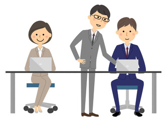 Obraz premium ビジネスシーン 会議